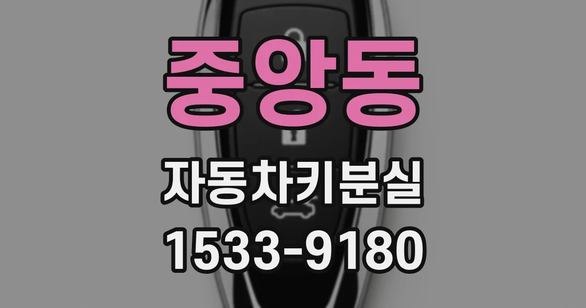 중앙동 자동차키분실