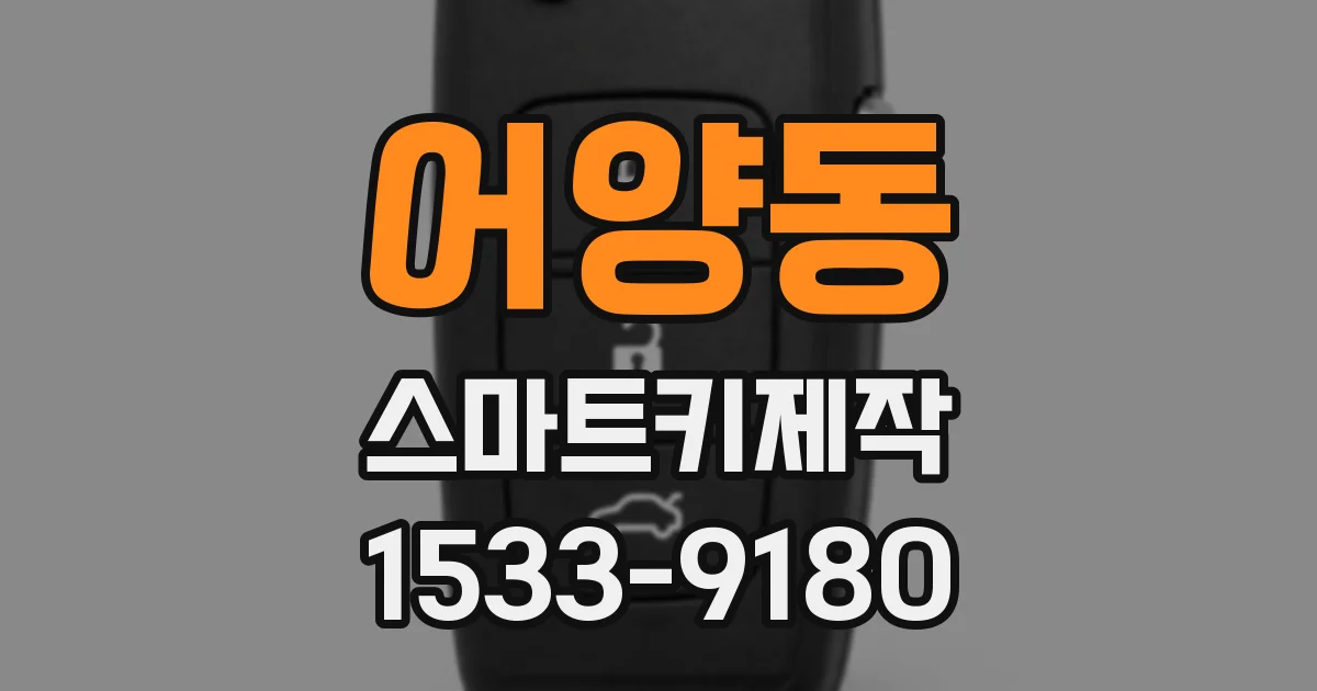 어양동 스마트키제작