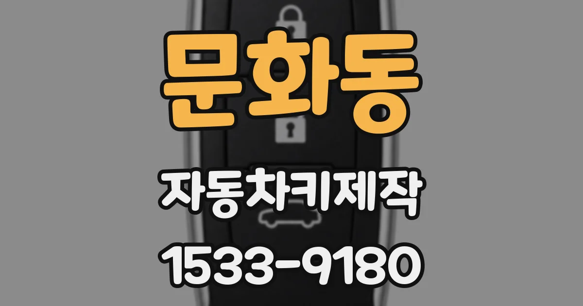 문화동 자동차키제작