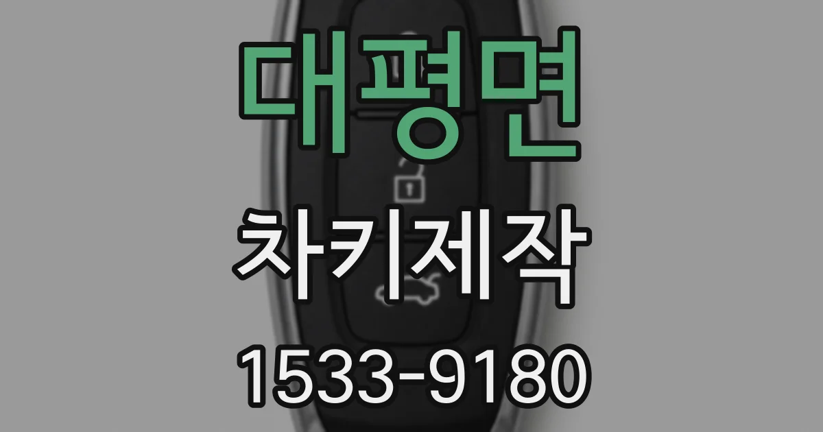 대평면 차키제작