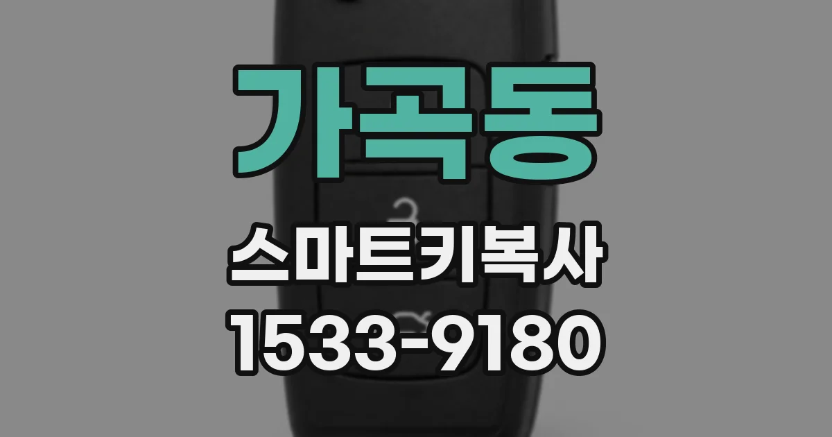가곡동 스마트키복사