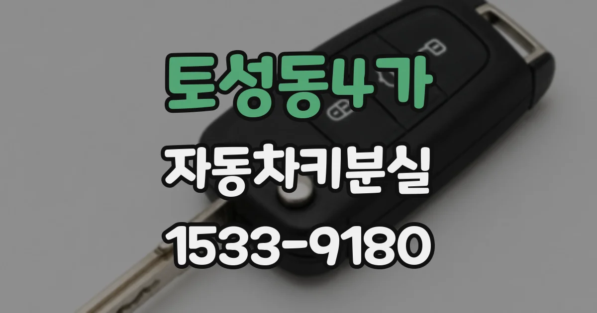 토성동4가 자동차키분실