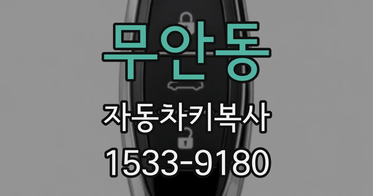 무안동 자동차키복사