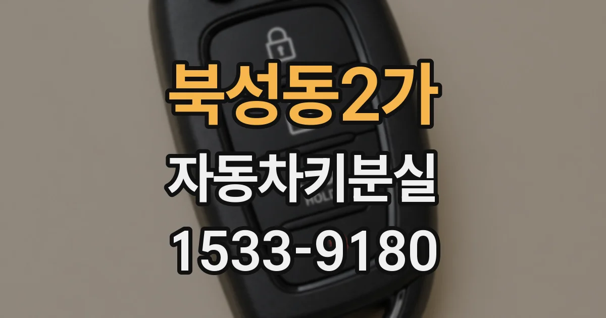 북성동2가 자동차키분실