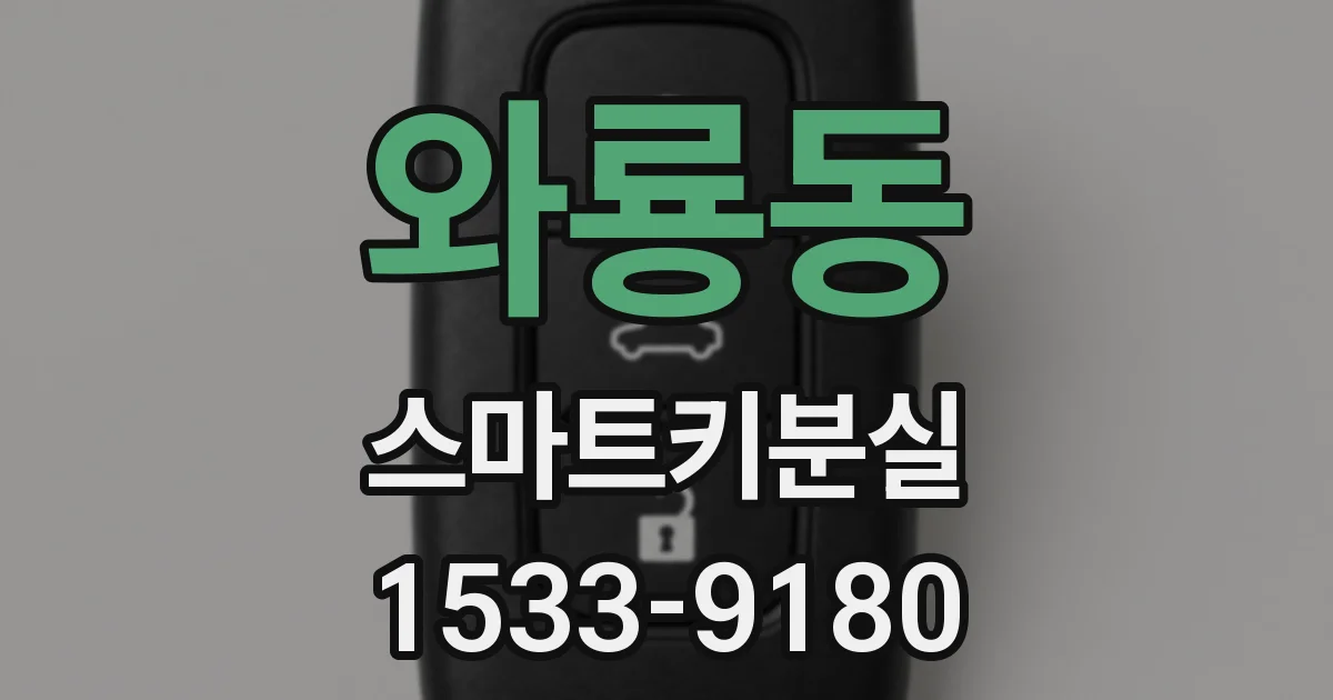 와룡동 스마트키분실