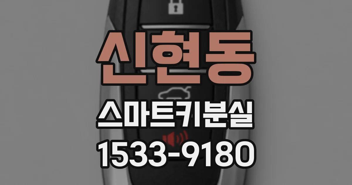 신현동 스마트키분실