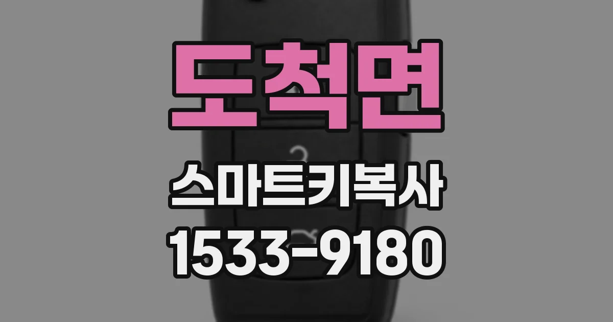도척면 스마트키복사