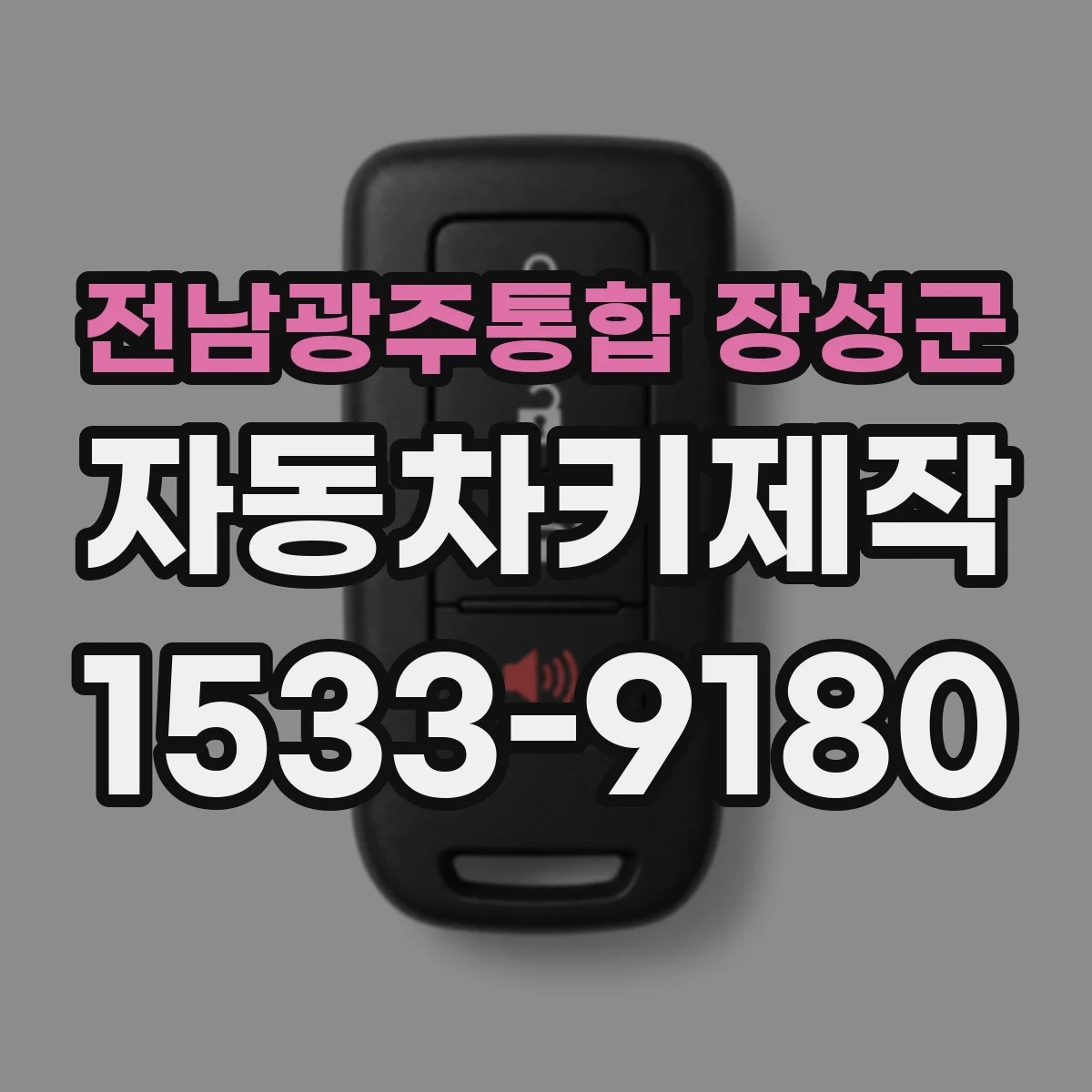 전남광주통합 장성군 자동차키제작