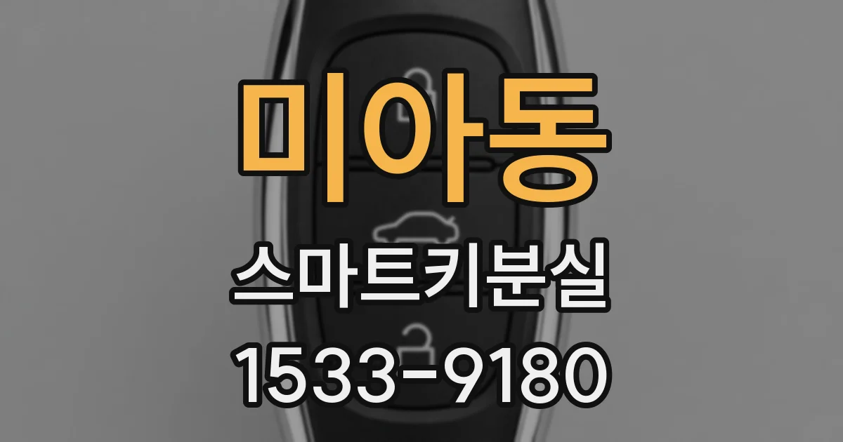 미아동 스마트키분실