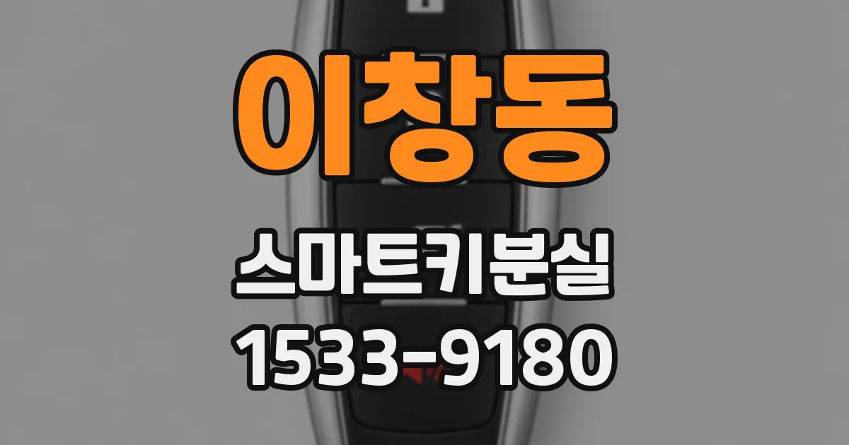 이창동 스마트키분실
