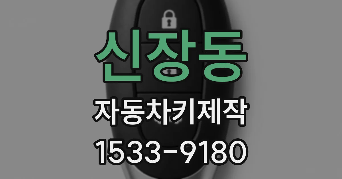 신장동 자동차키제작