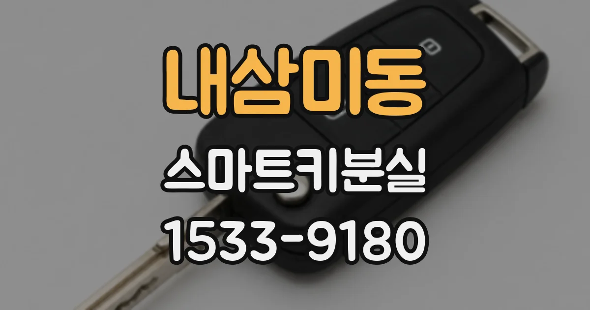 내삼미동 스마트키분실