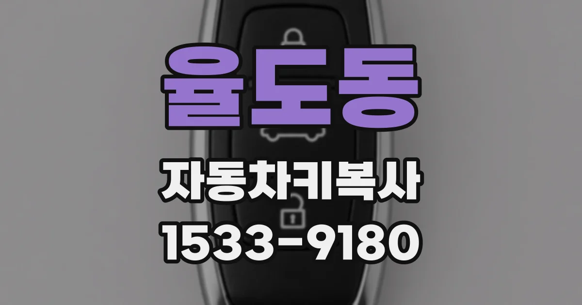 율도동 자동차키복사