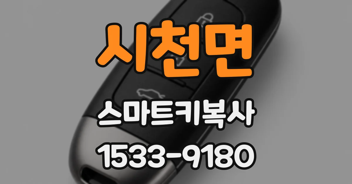 시천면 스마트키복사