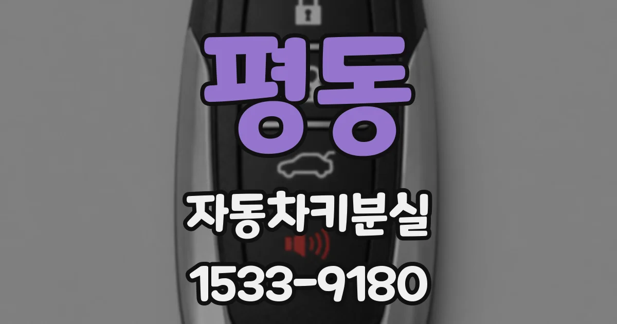 평동 자동차키분실
