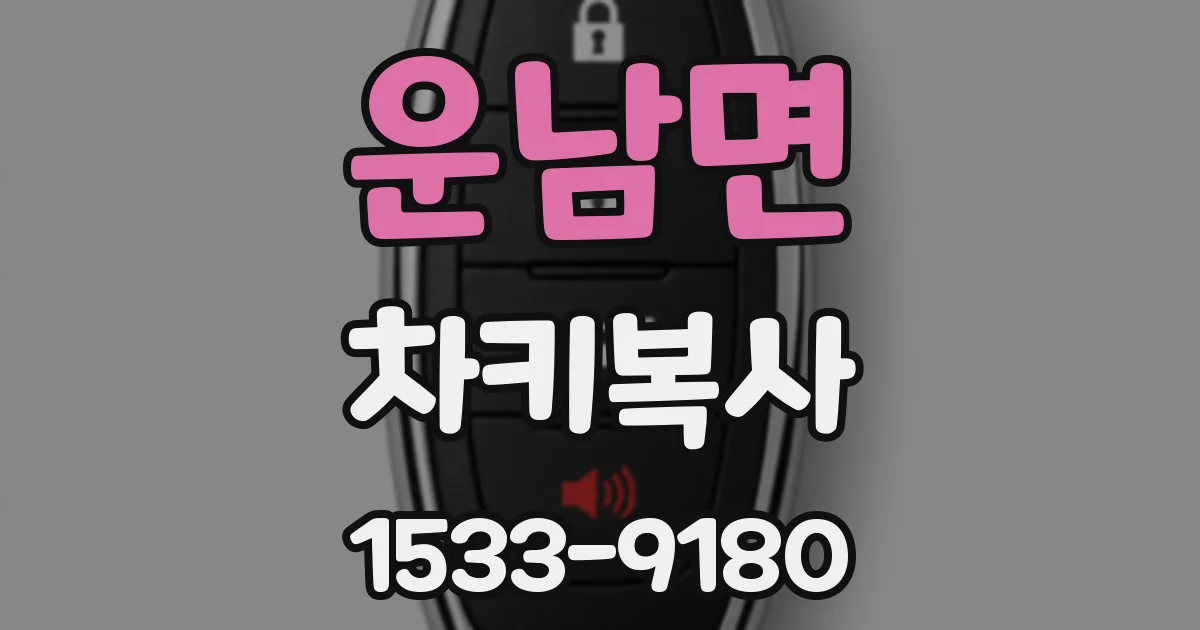 운남면 차키복사