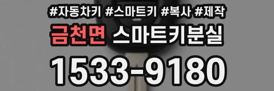 금천면 스마트키분실