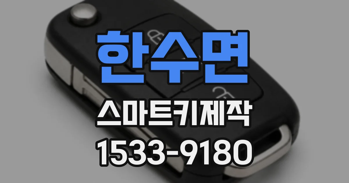 한수면 스마트키제작