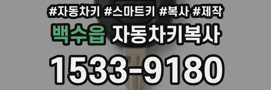 백수읍 자동차키복사