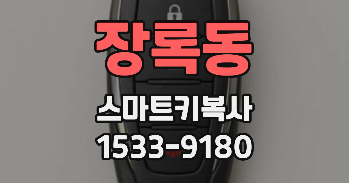 장록동 스마트키복사