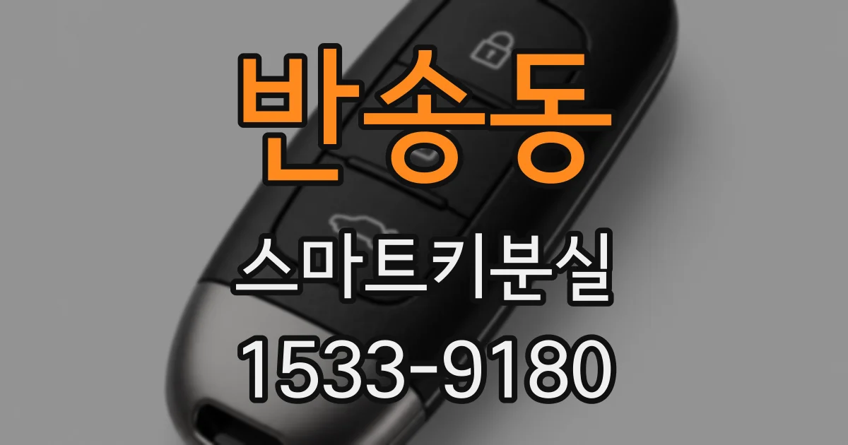 반송동 스마트키분실
