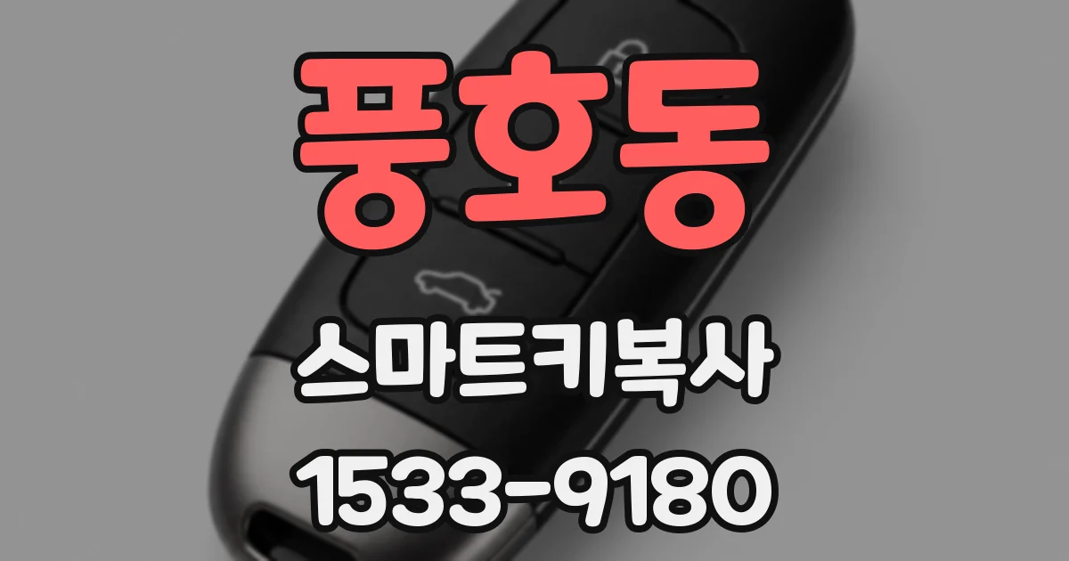 풍호동 스마트키복사