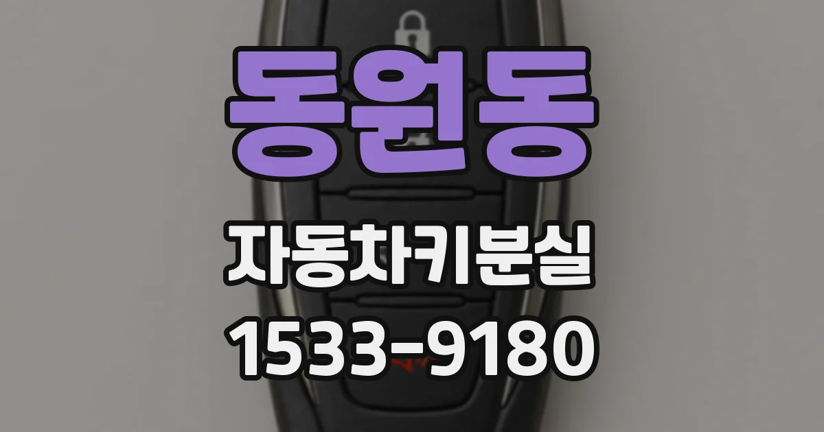 동원동 자동차키분실