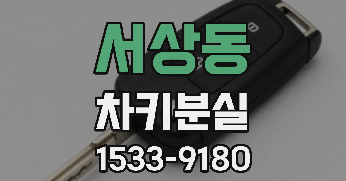 서상동 차키분실