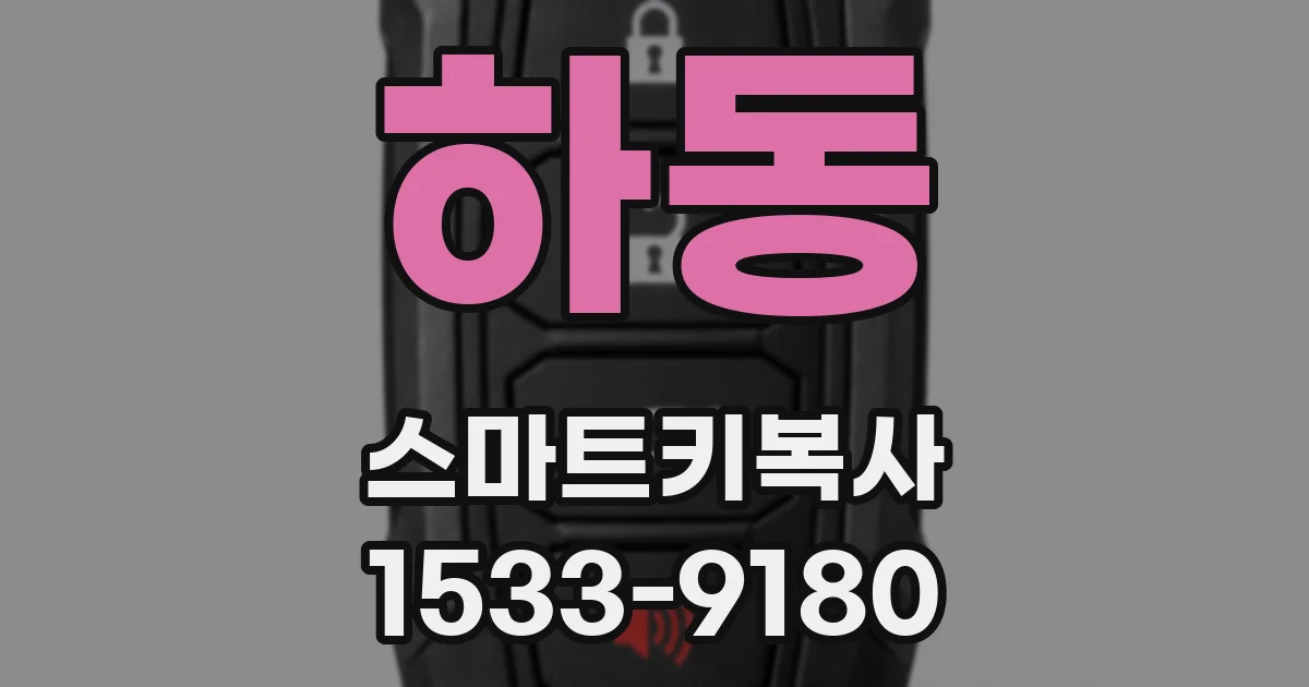 하동 스마트키복사
