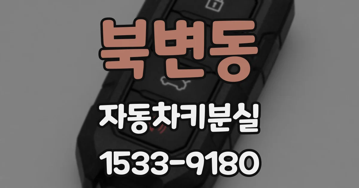 북변동 자동차키분실
