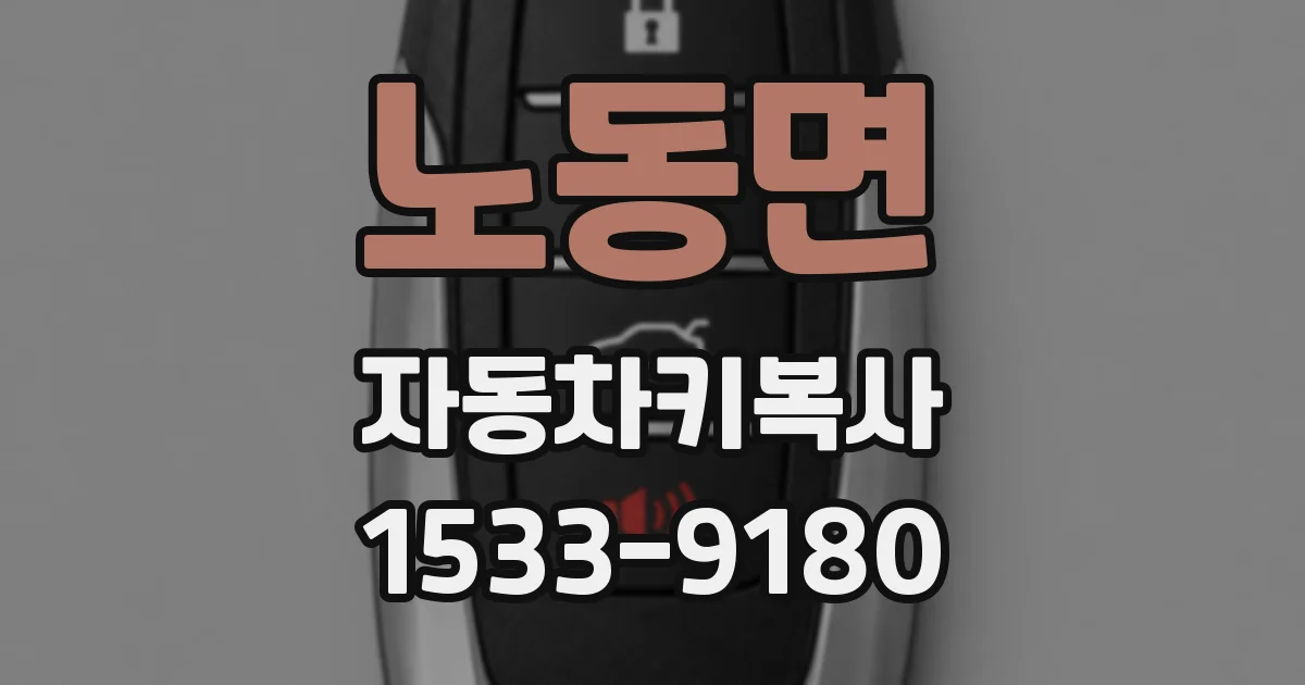 노동면 자동차키복사