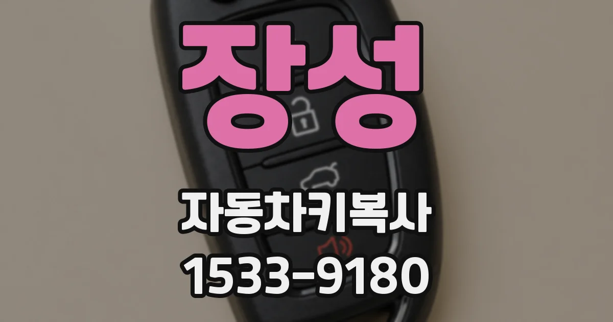 장성 자동차키복사