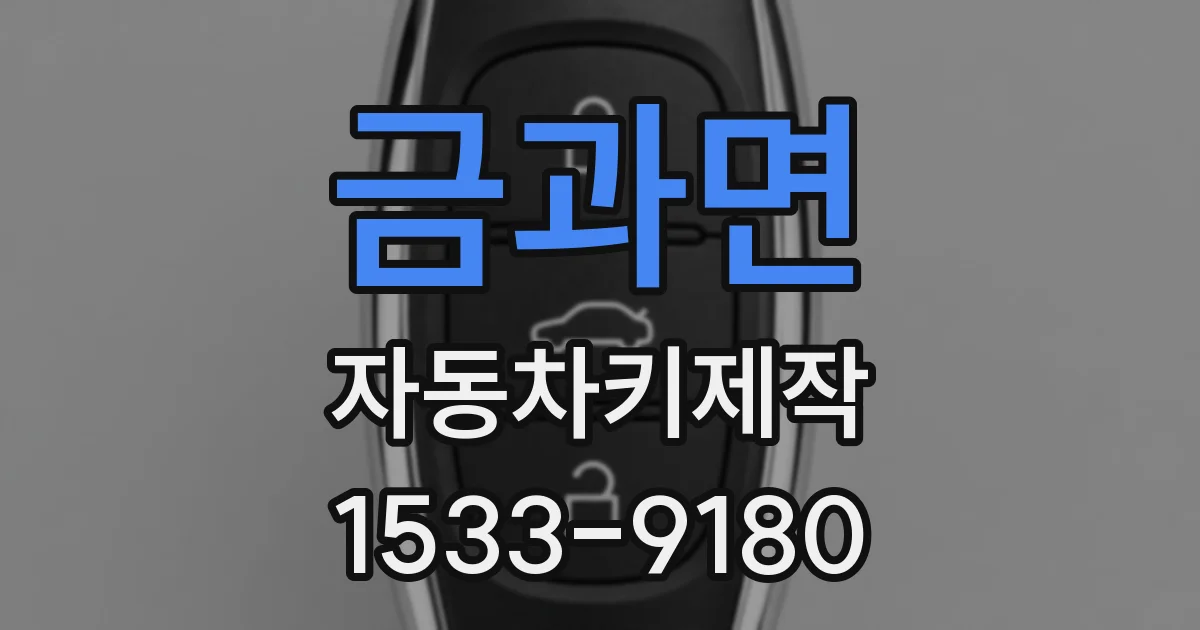 금과면 자동차키제작
