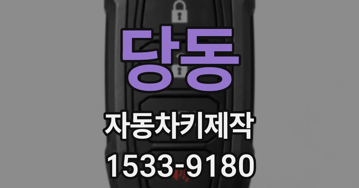 당동 자동차키제작