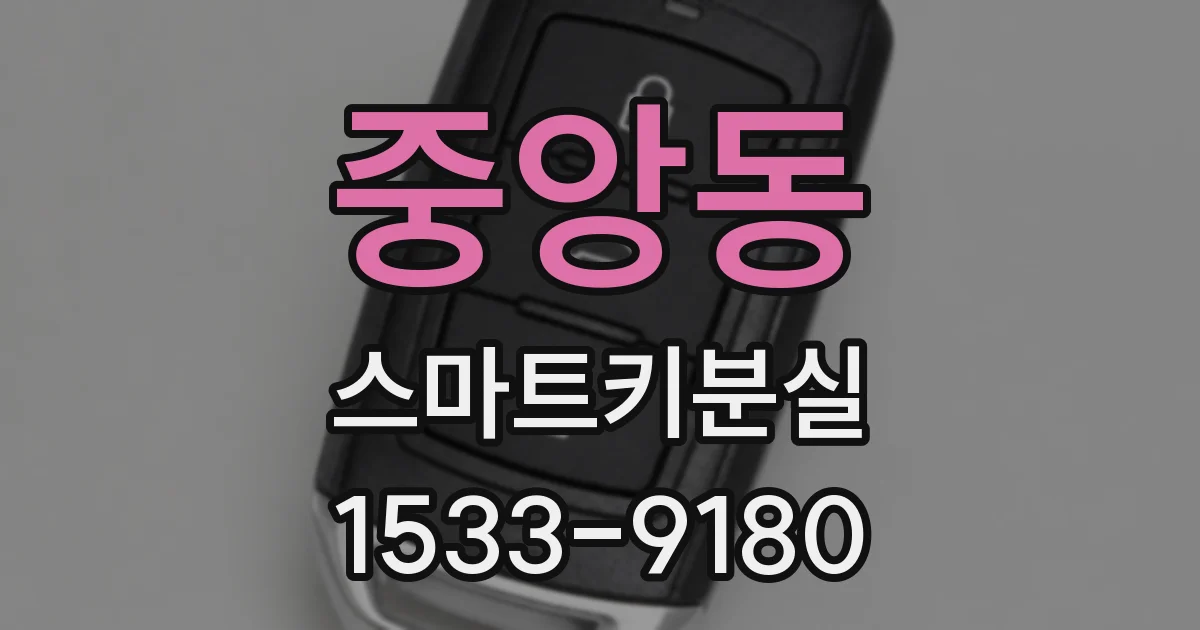 중앙동 스마트키분실