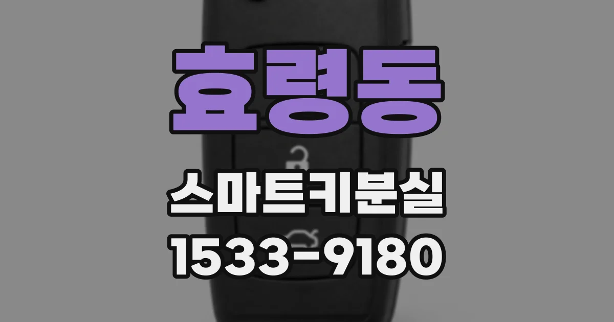 효령동 스마트키분실