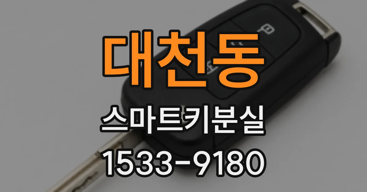 대천동 스마트키분실