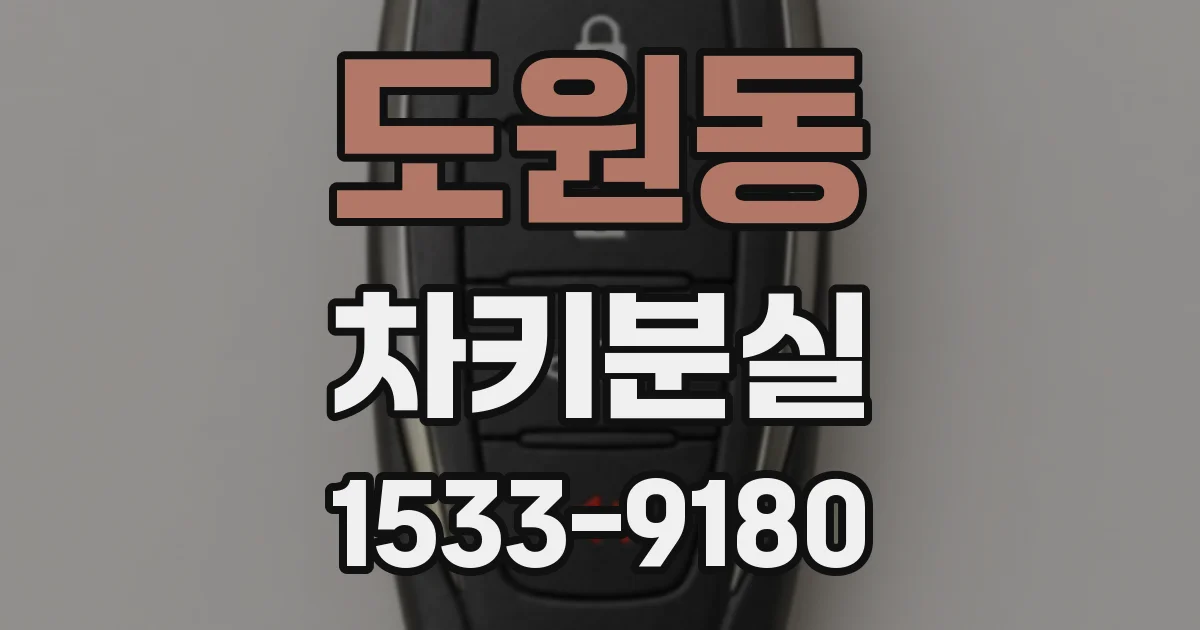 도원동 차키분실