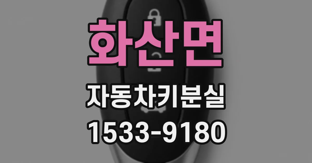 화산면 자동차키분실