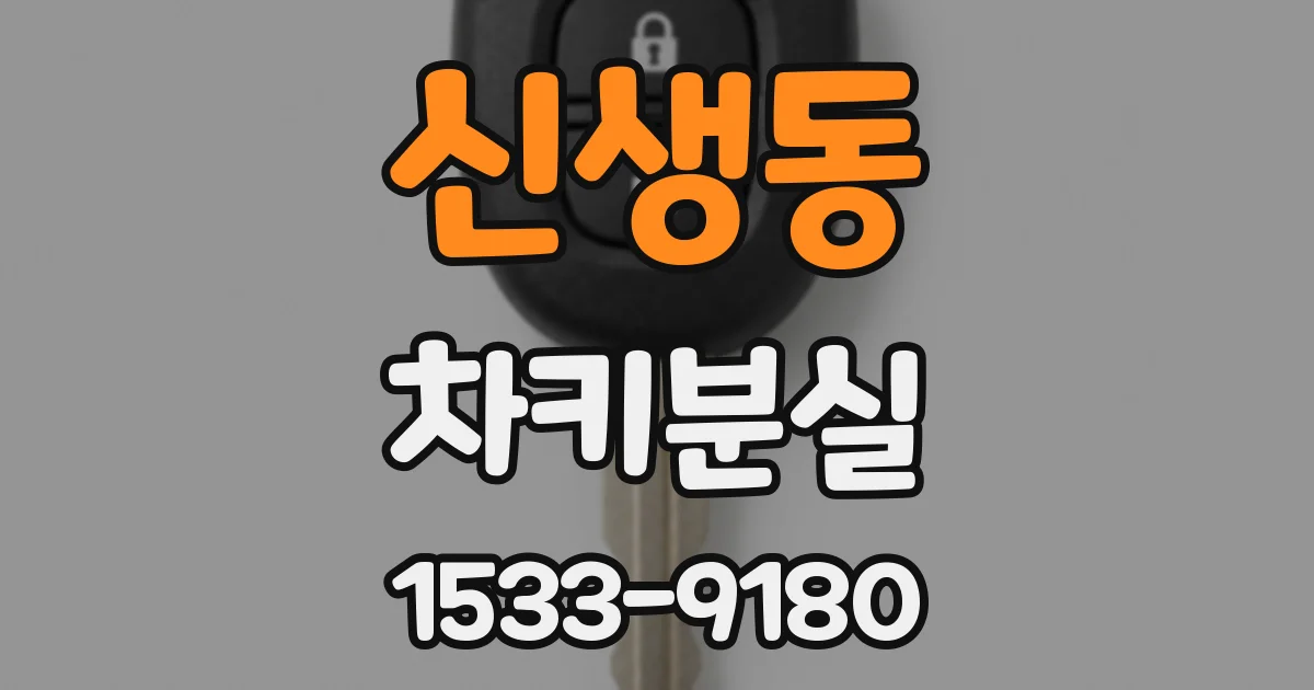 신생동 차키분실