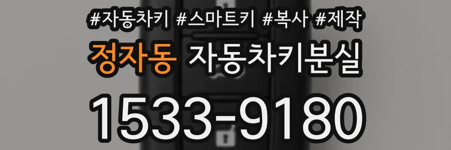 정자동 자동차키분실