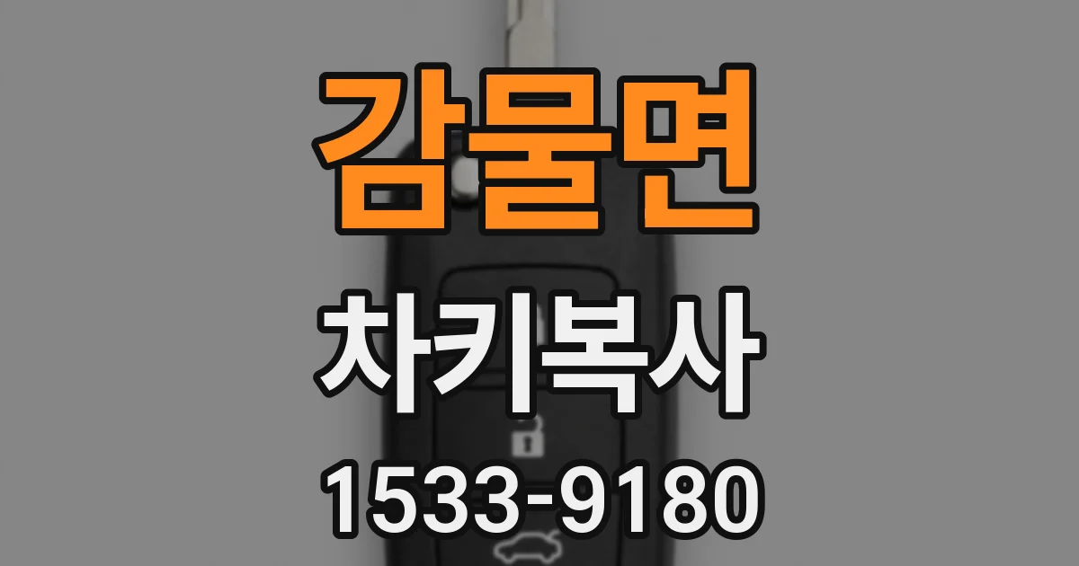 감물면 차키복사