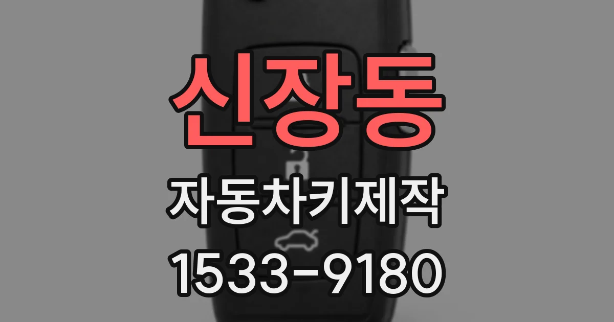신장동 자동차키제작