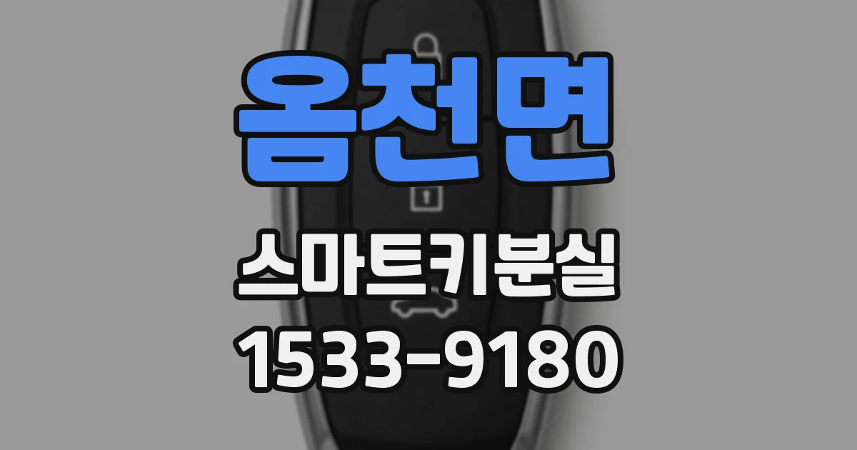 옴천면 스마트키분실