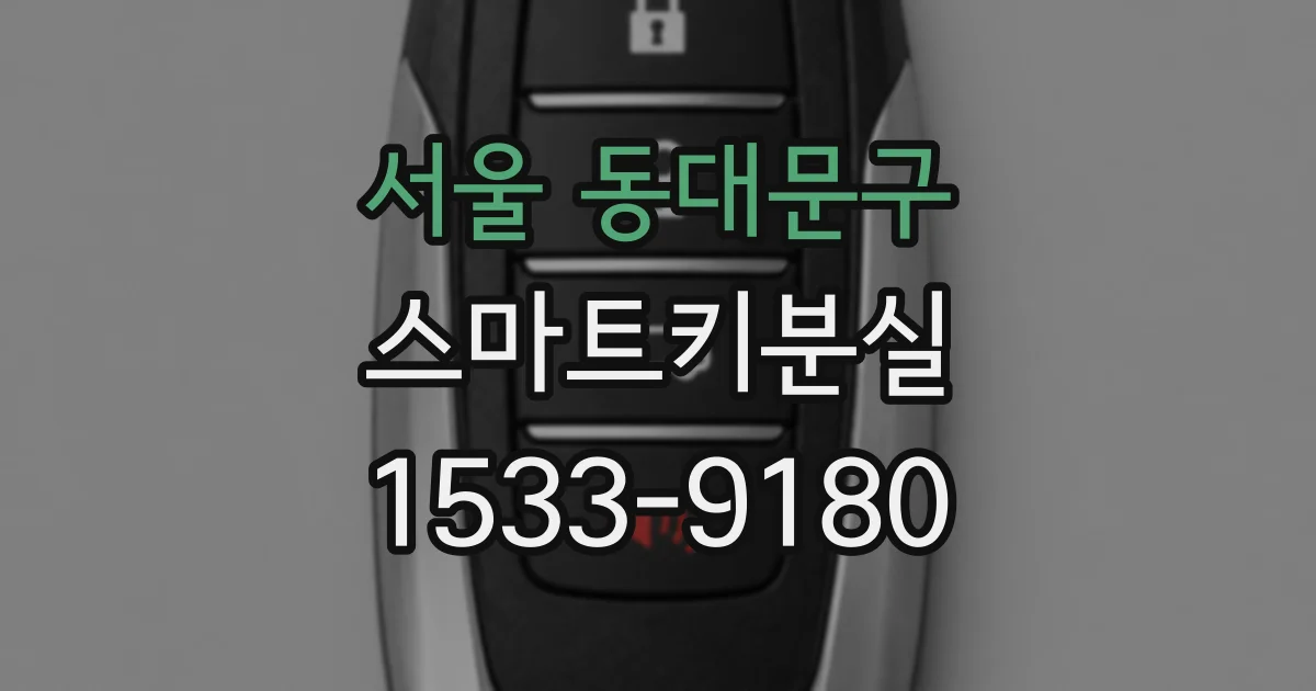 서울 동대문구 스마트키분실