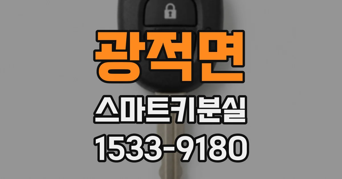 광적면 스마트키분실