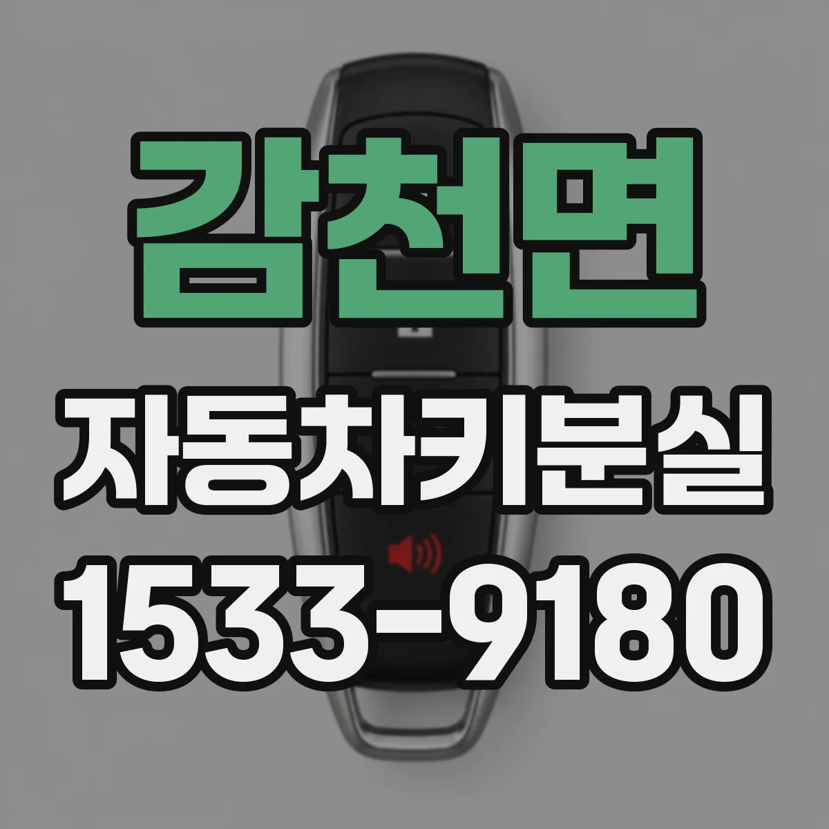 감천면 자동차키분실