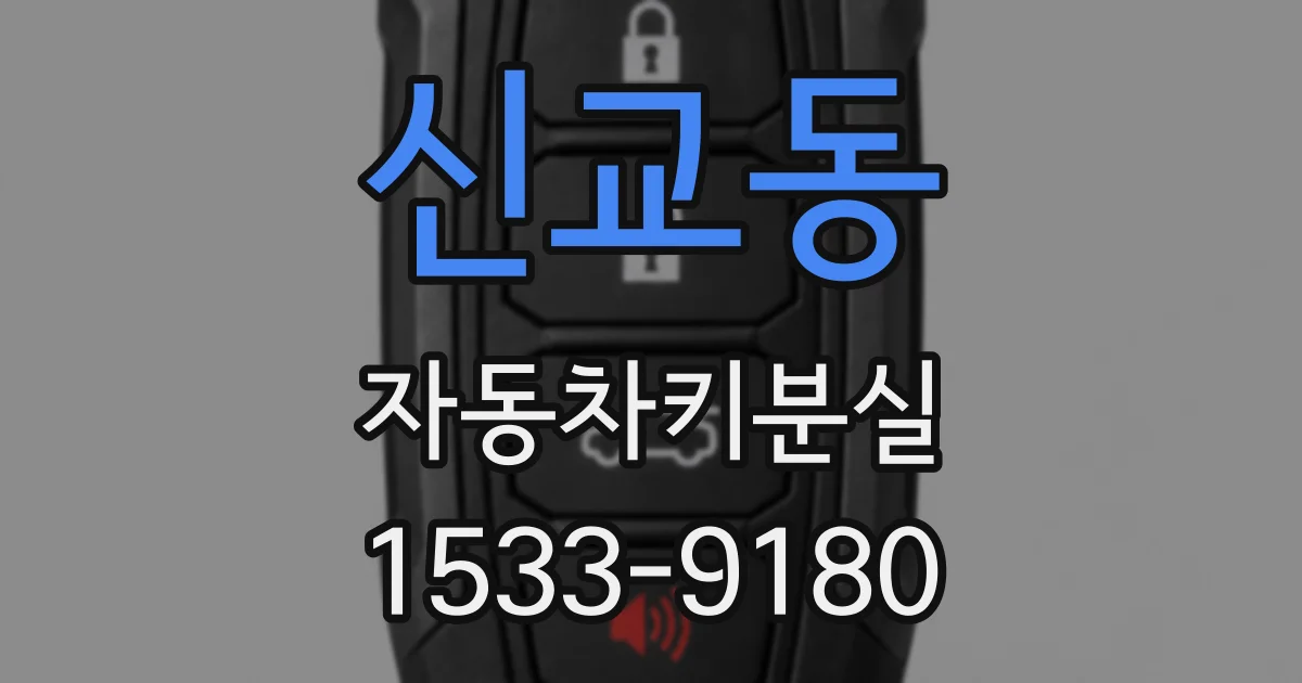 신교동 자동차키분실