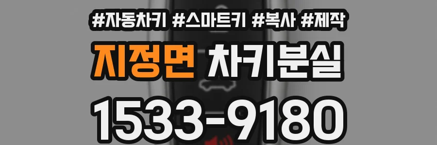 지정면 차키분실