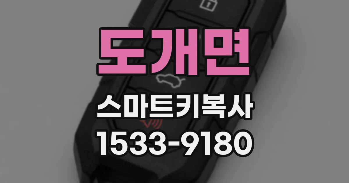 도개면 스마트키복사